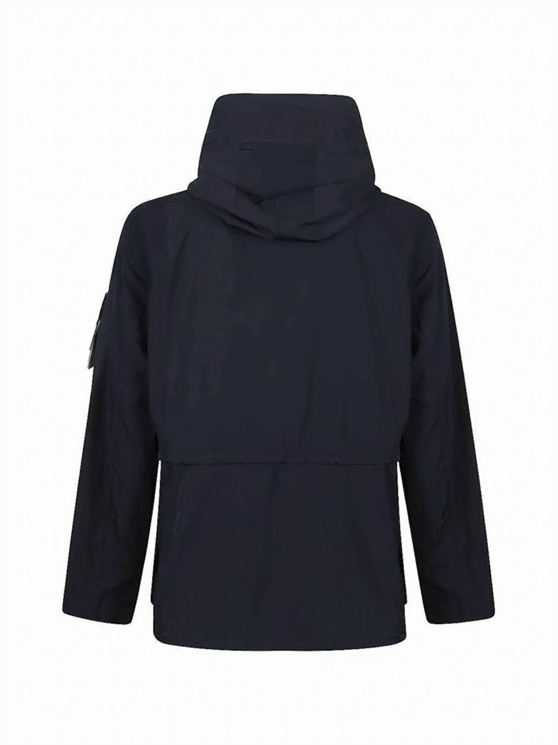 Hooded Black Casual Jacket With Functional Pockets