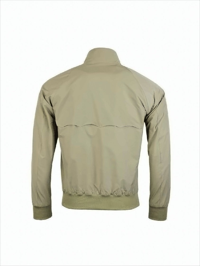 Classic Bomber Jacket With Tartan Lining