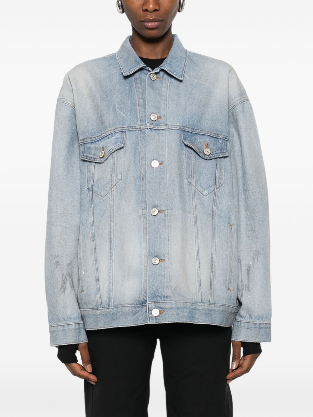 Light Washed Oversized Denim Jacket