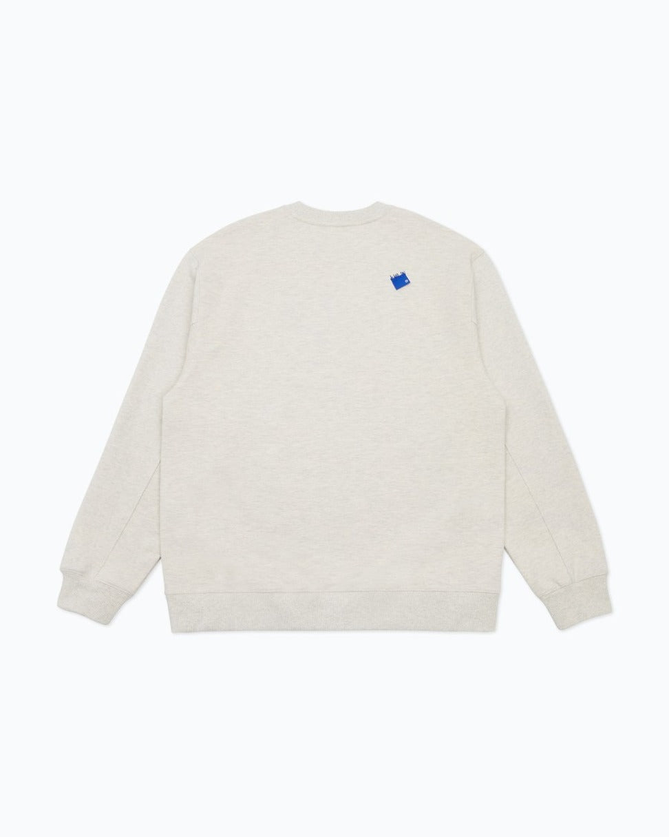 Semi-Oversized Cotton Sweatshirt With Tetris Logo Patch