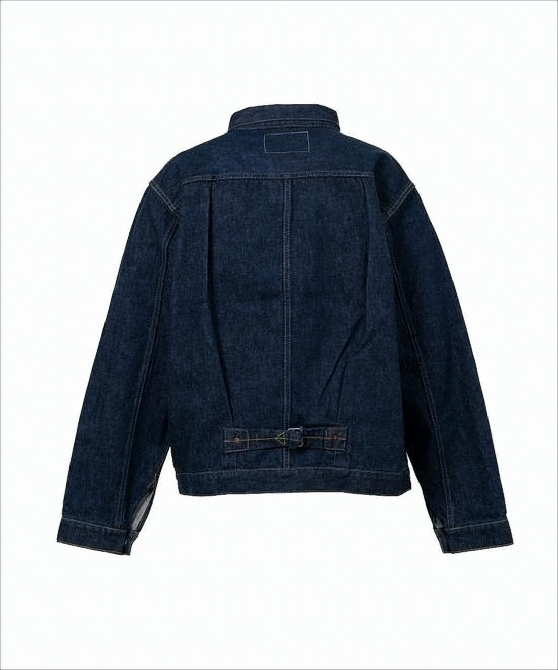Classic Blue Denim Jacket with Structured Collar