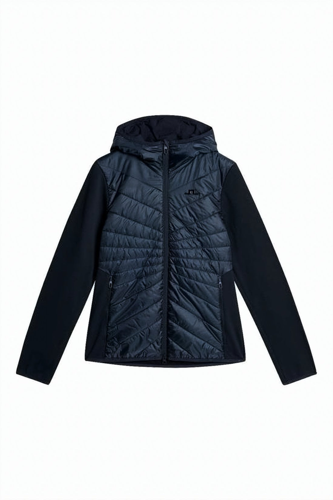 Quilted Black Jacket with Hood