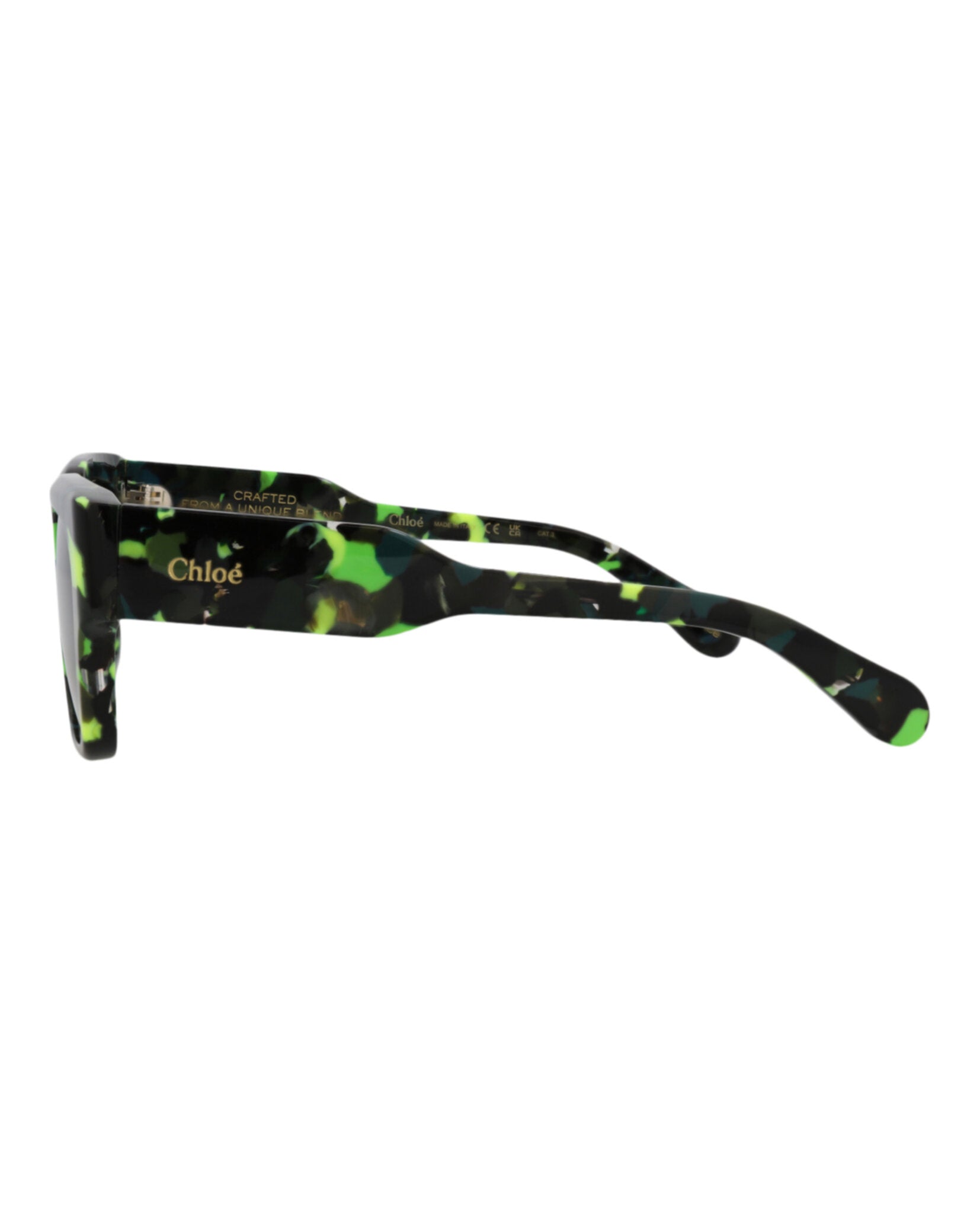 Square-Frame Recycled Acetate Sunglasses