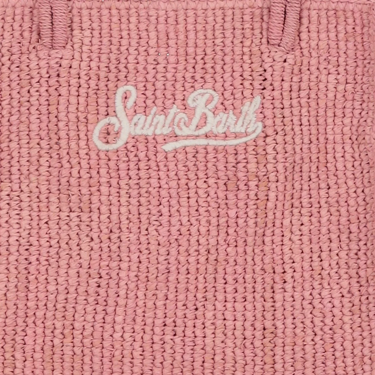 Medium Woven Tote Bag in Dusty Rose