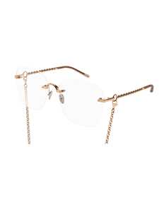 Metallic Optical Frames with Delicate Chain Detail