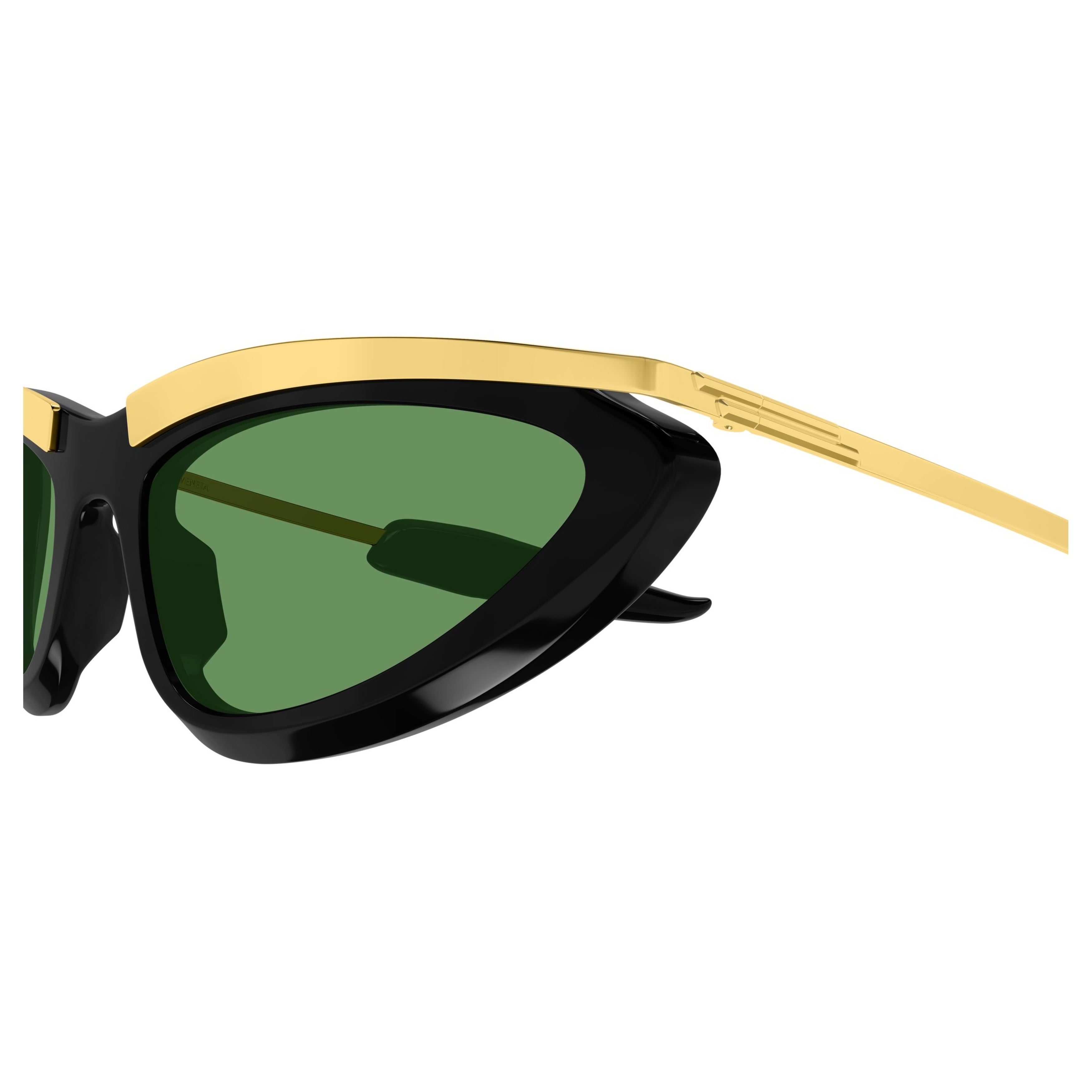 Black Bv1477s Gold Accent Cat-Eye Sunglasses
