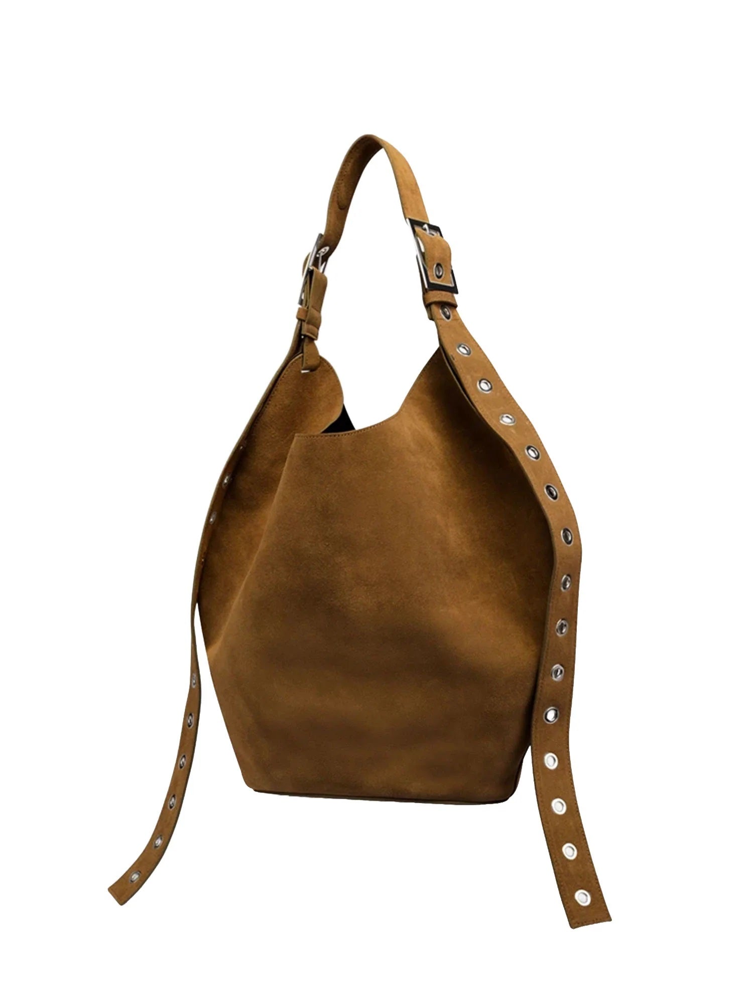 Brown Big Hobo Leather Bag