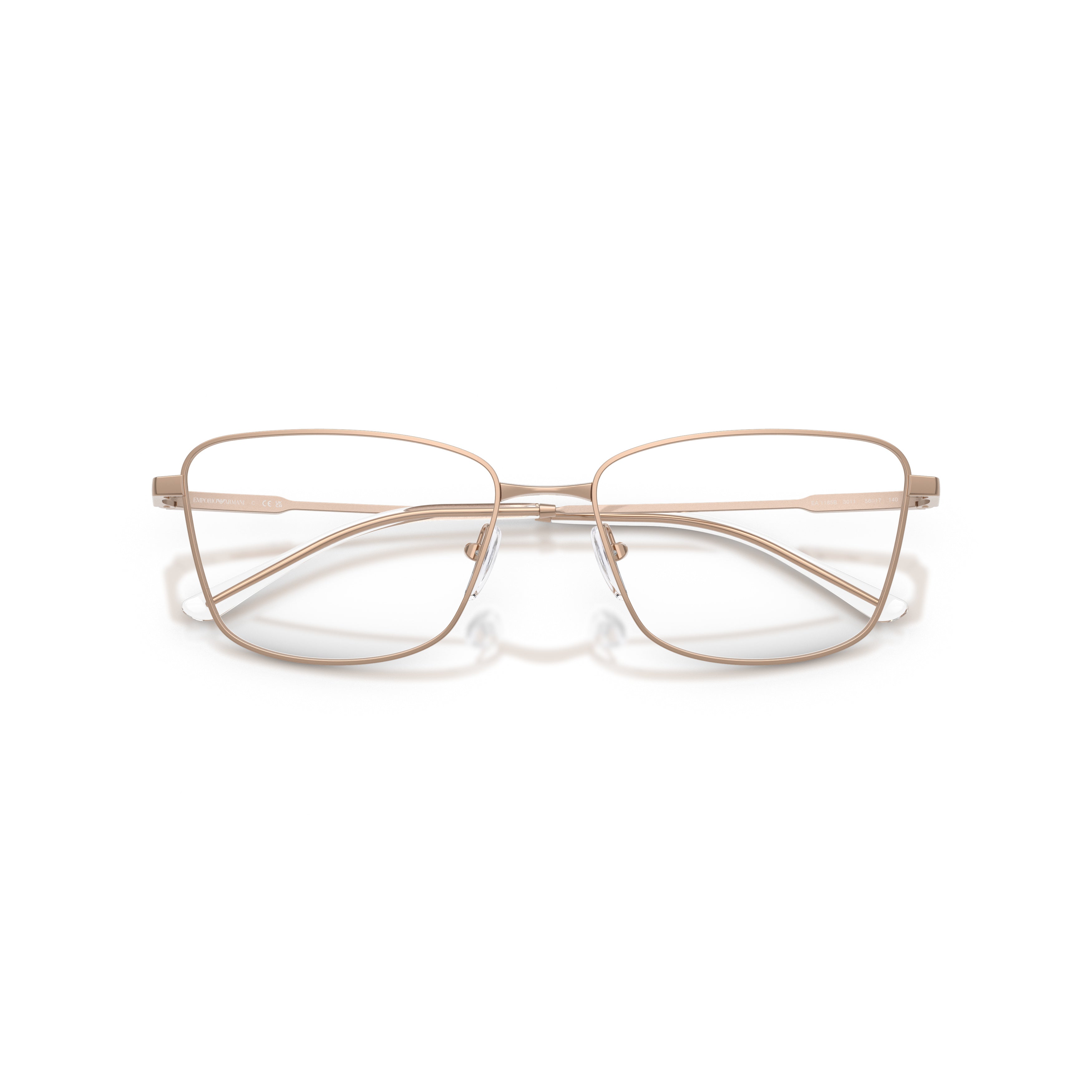 0ea1185b Sleek Square Gold Metal Frame Eyeglasses