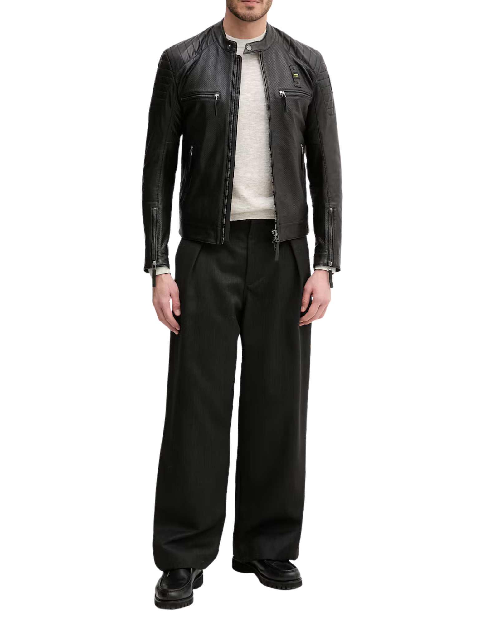 Black Crossland Leather Jacket