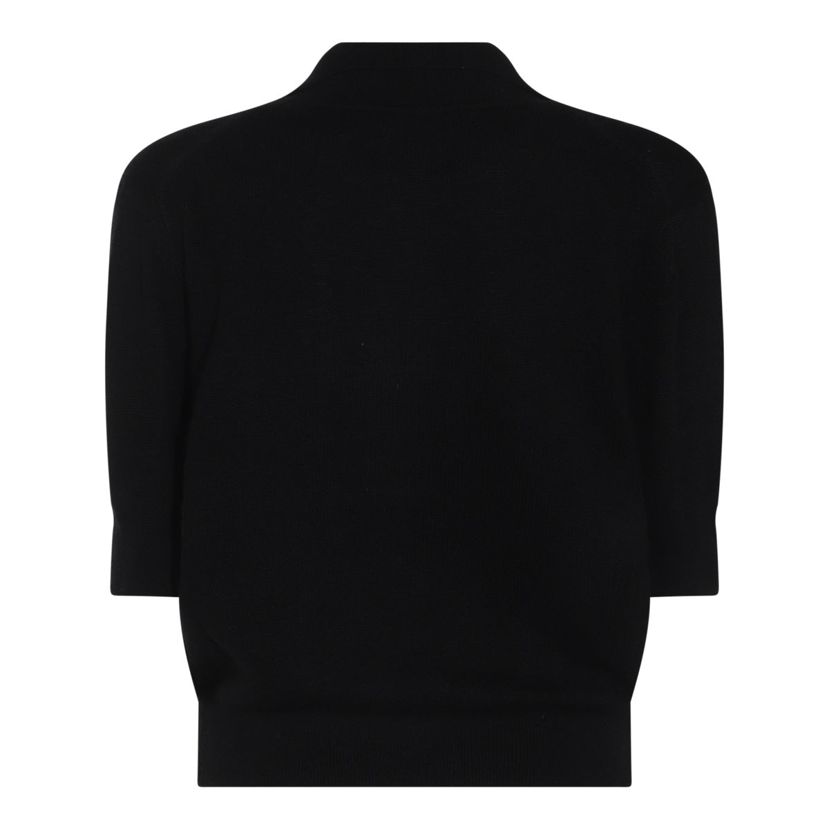 Black Cashmere Polo Shirt