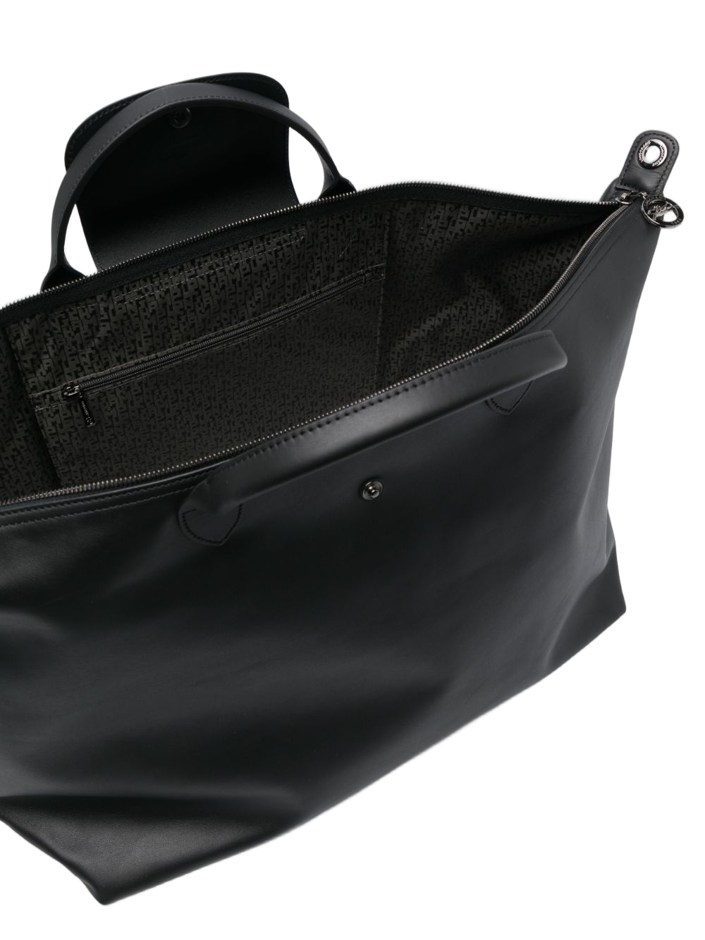 Structured Neutrals Handbag with Design