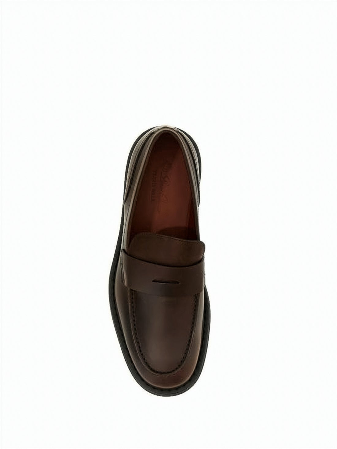 Polished Calf Leather Loafers with Penny Strap