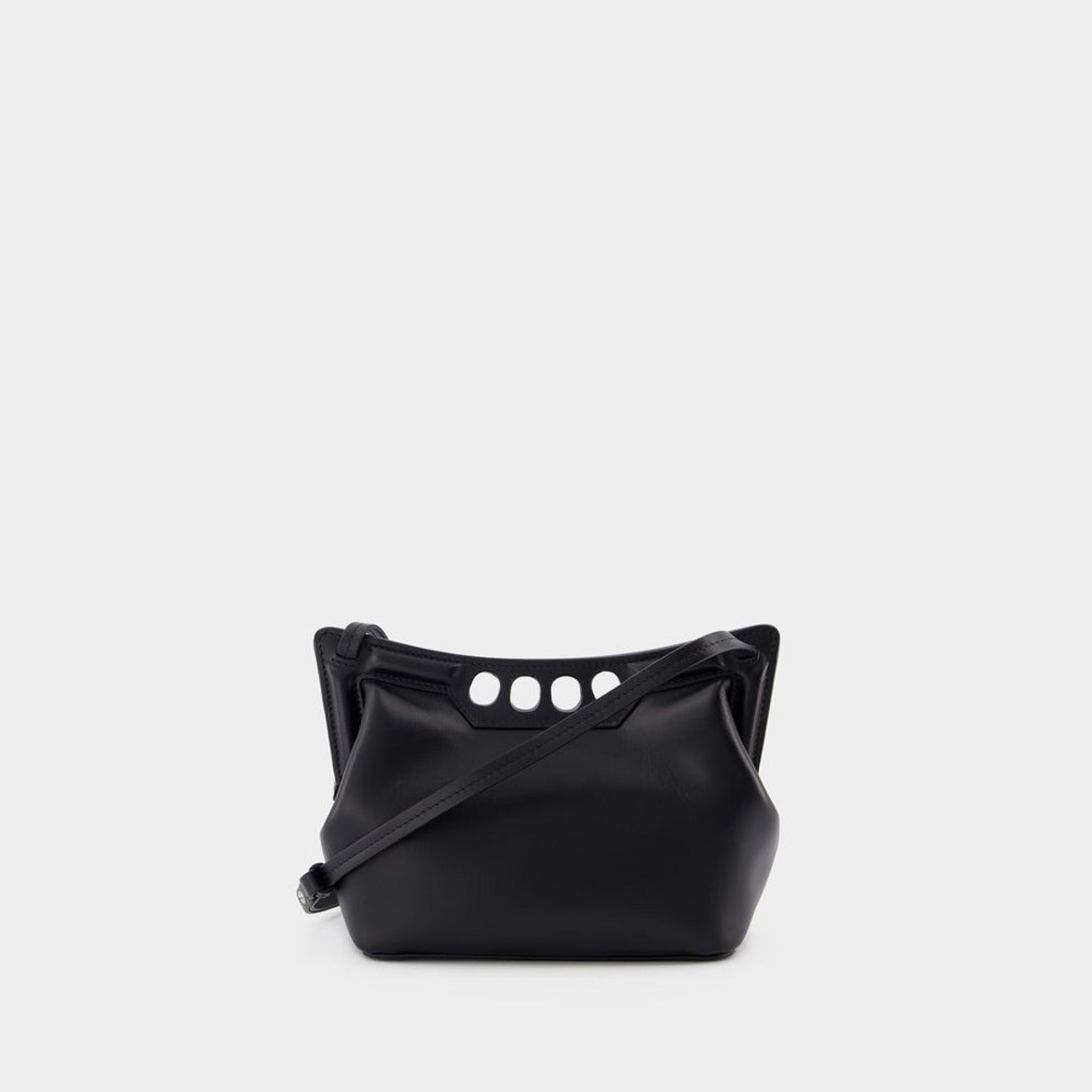 The Mini Peak Purse - Leather - Black