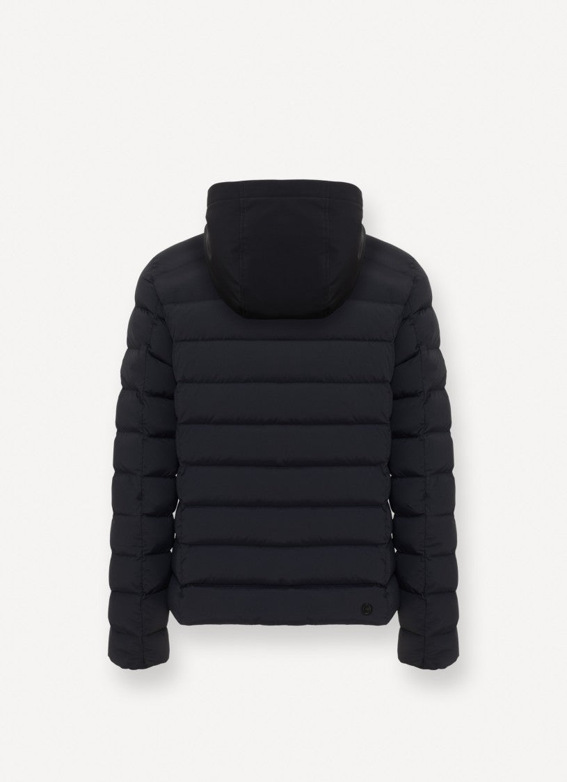 Puffer Jacket With Chest Panel
