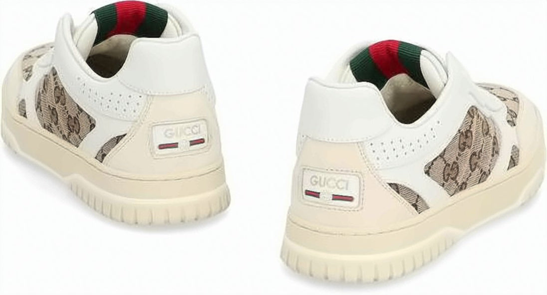 Low-Top Sneakers with Monogram Pattern