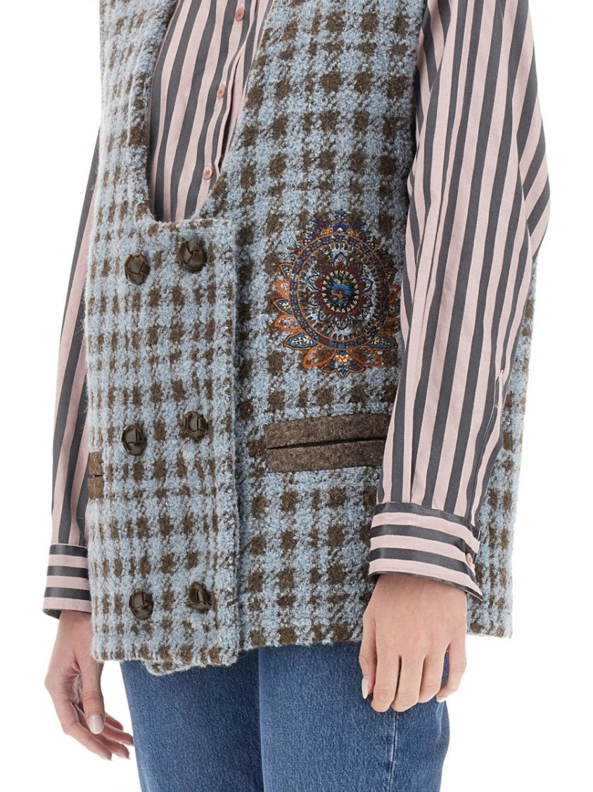 Houndstooth Over Vest