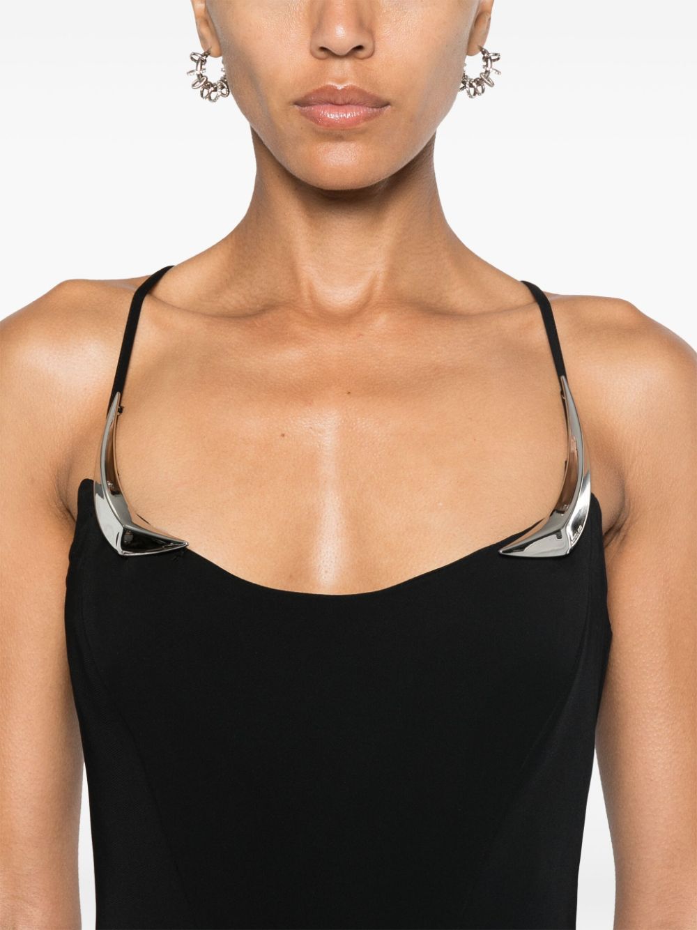 Mid-Length Black Stretch Dress