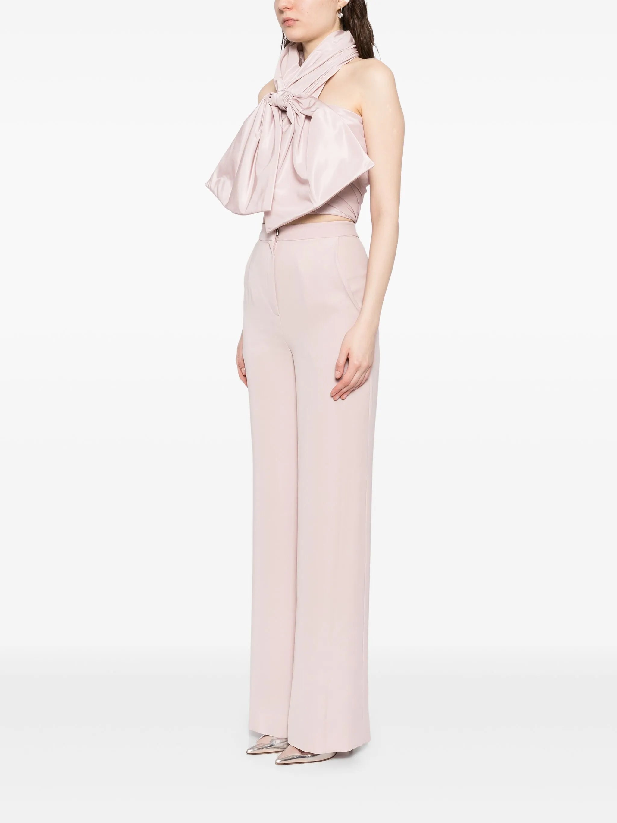 Strapless Draped Bow Set