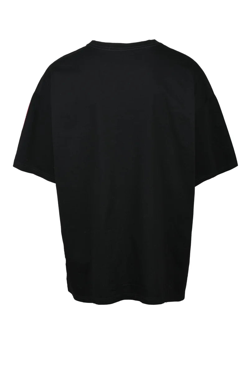 Cotton T-shirt - Red/Black