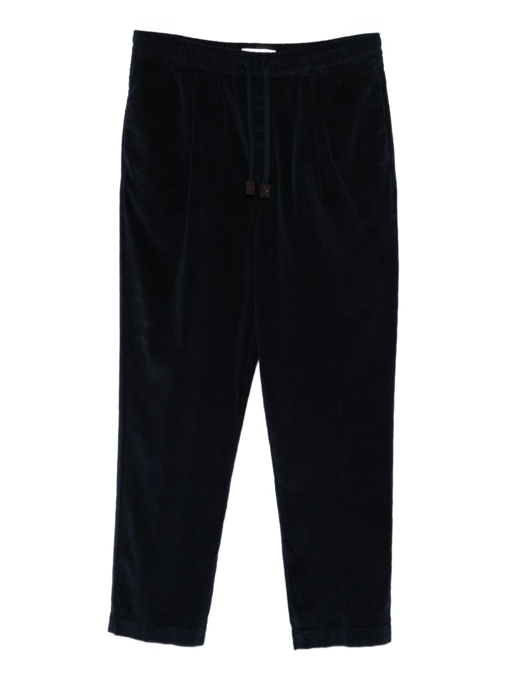 Carrot Fit Trousers In Cotton-Cashmere Blend
