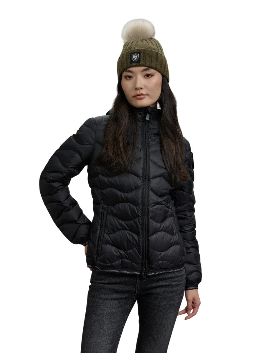 Flared Fit Water-Repellent Quilted Down Jacket