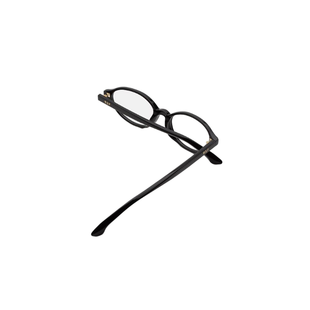 Numero 04 Black Ultra-Thin Oval Eyeglasses