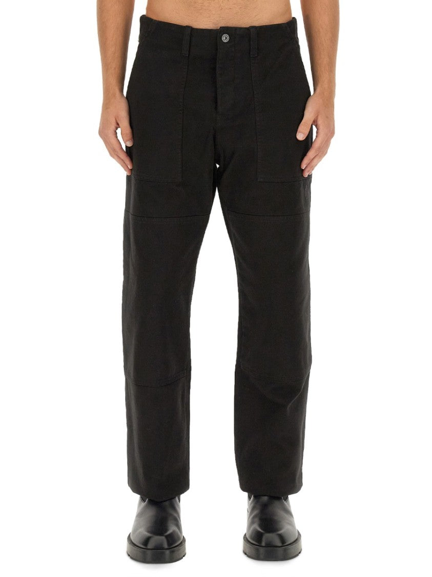 Relaxed Fit Black Denim Pants