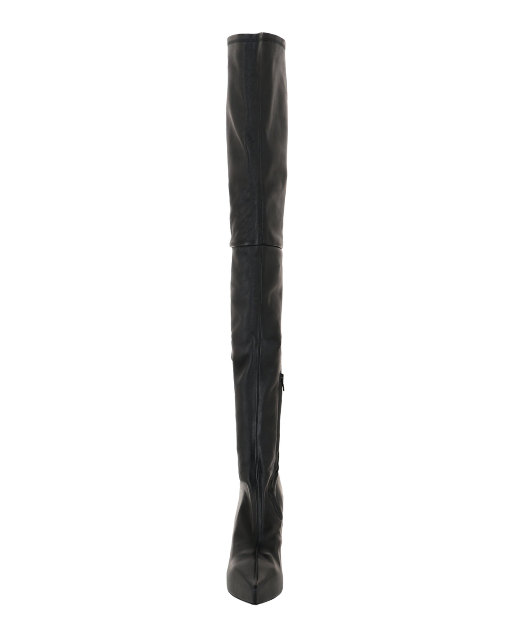 Show Stretch-Leather Over-The-Knee Boots