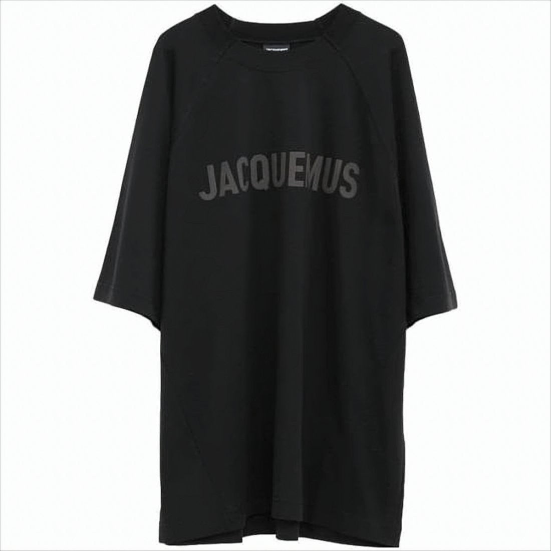 Relaxed Fit Black T-Shirt With Tonal Logo