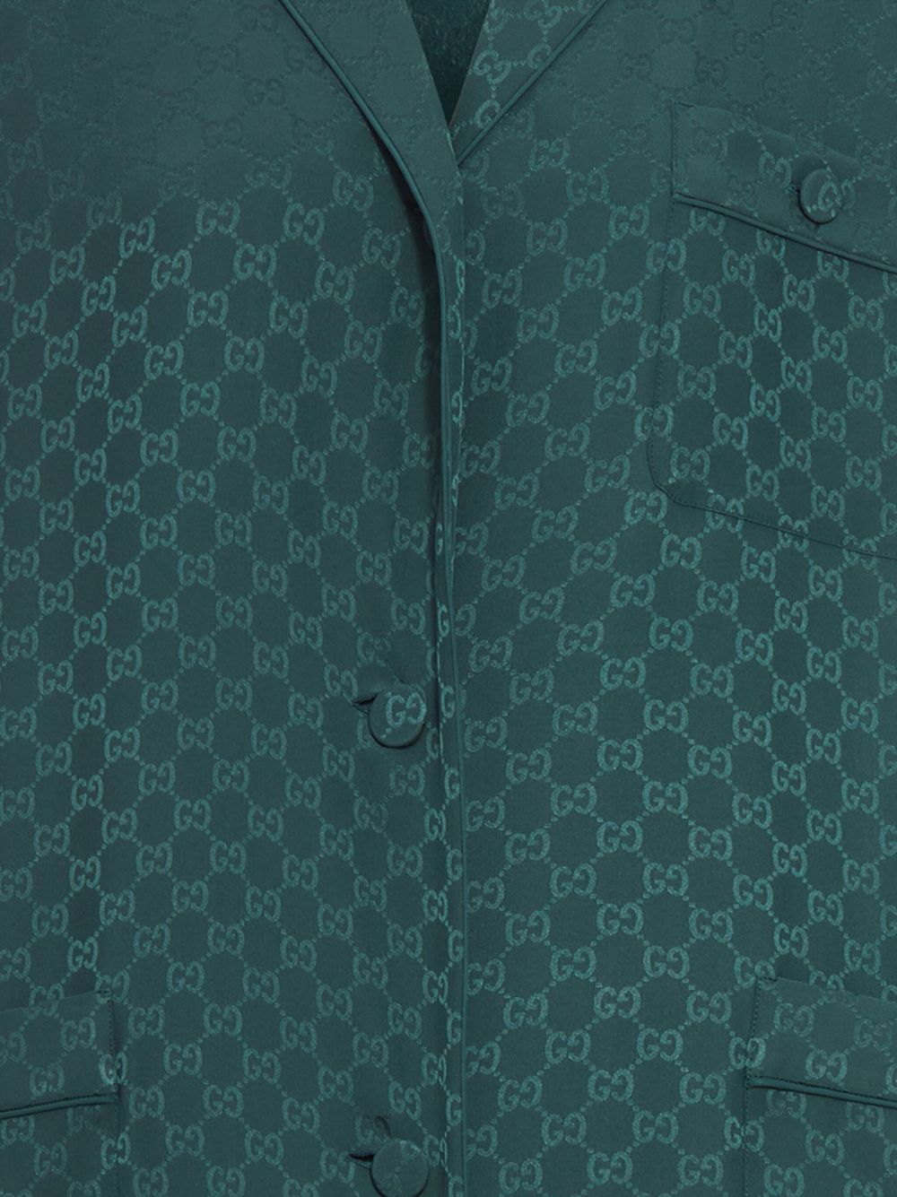 Monogram Pattern Silk Shirt