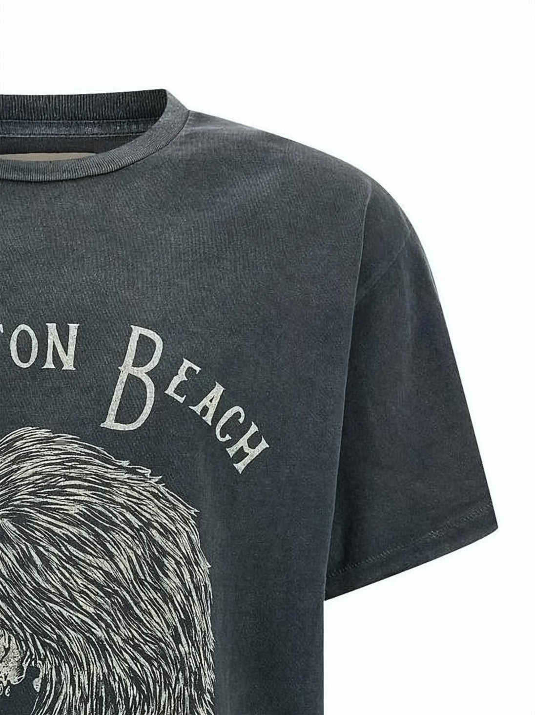 Graphic Print Short-Sleeve T-Shirt with Vintage Aesthetic