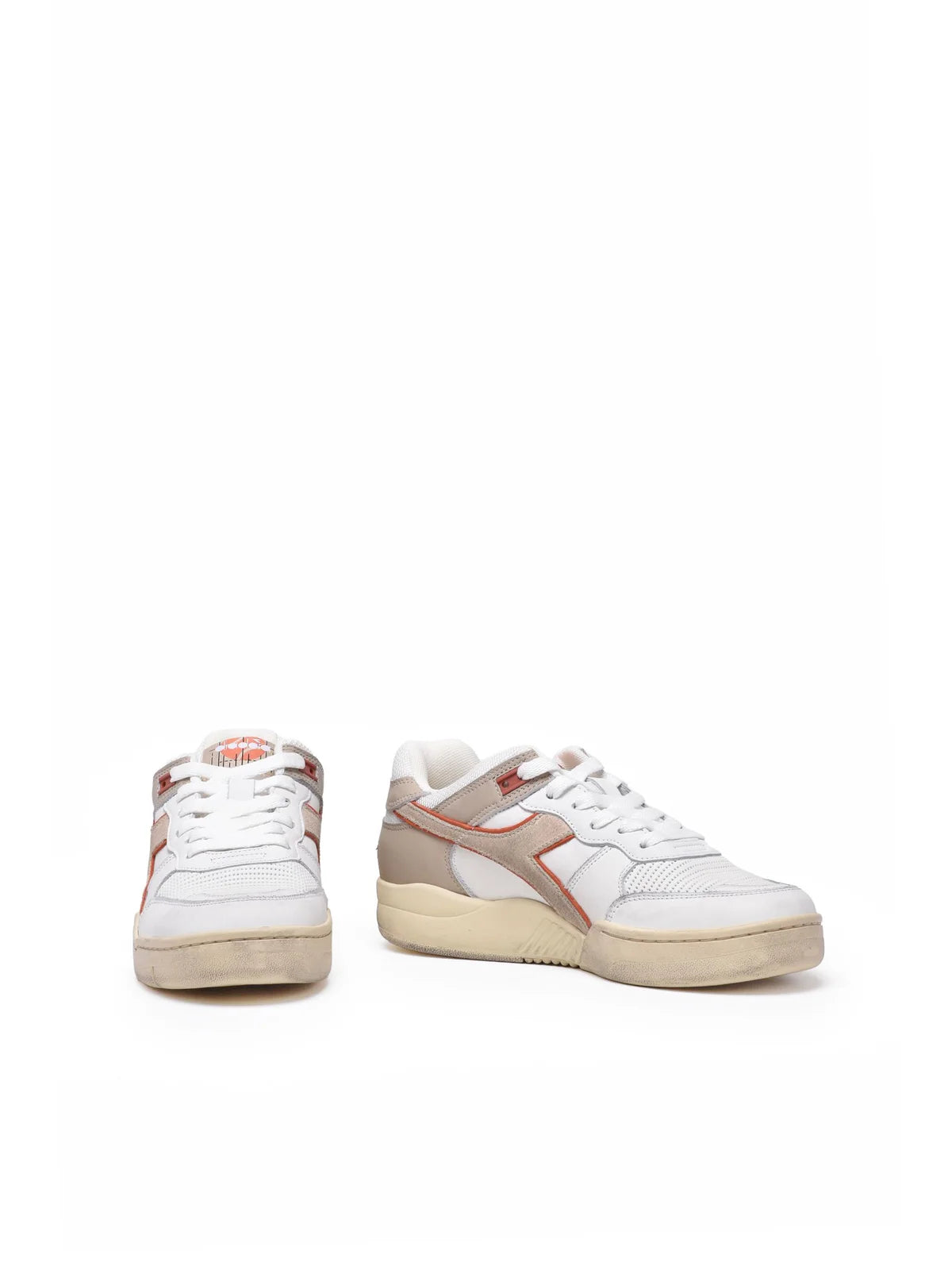 White Beige Leather B.560 Sneakers