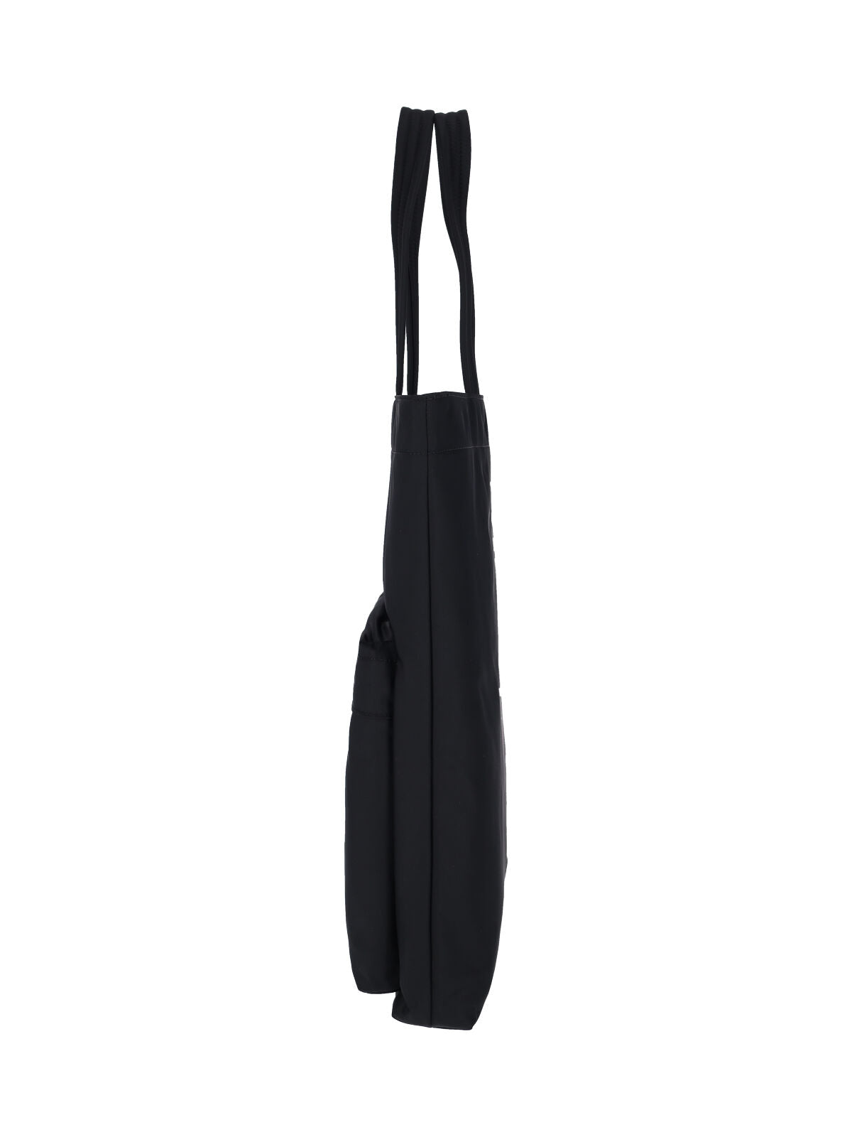 Nylon Tote with Leather Trims