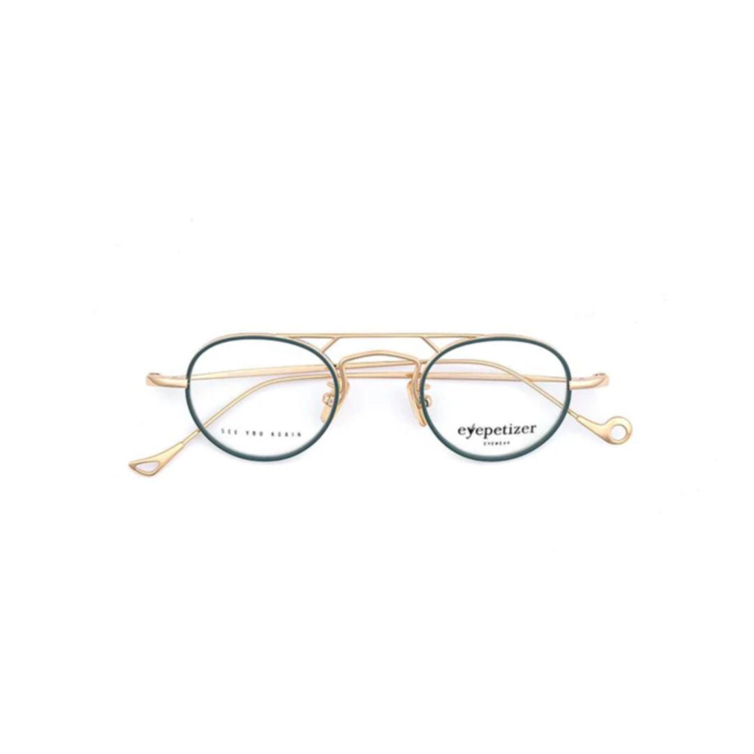 Kilian Round Metal Frame Eyepetizer Sunglasses with Gold Finish