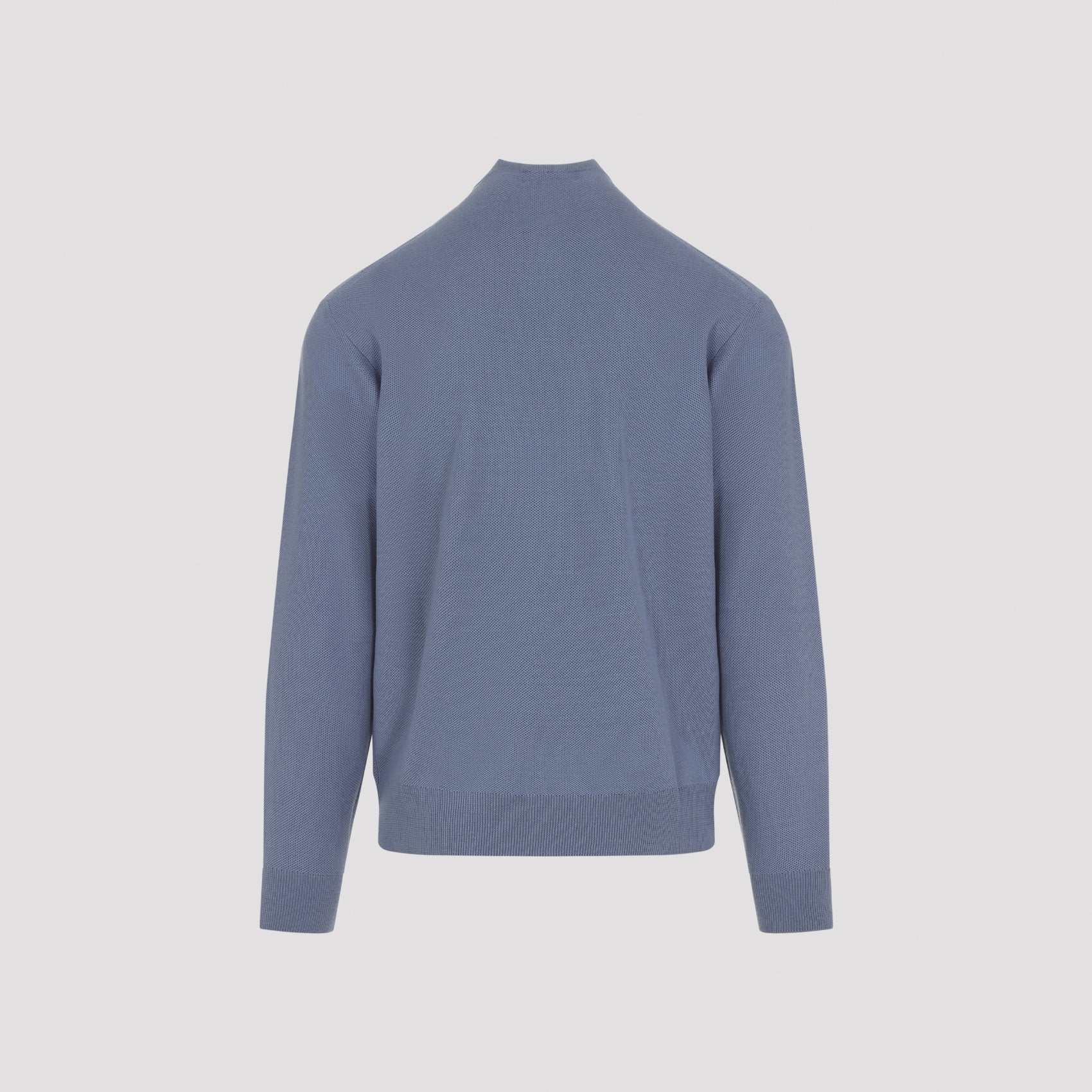 Half-Zip Mock Neck Sweater in Wool