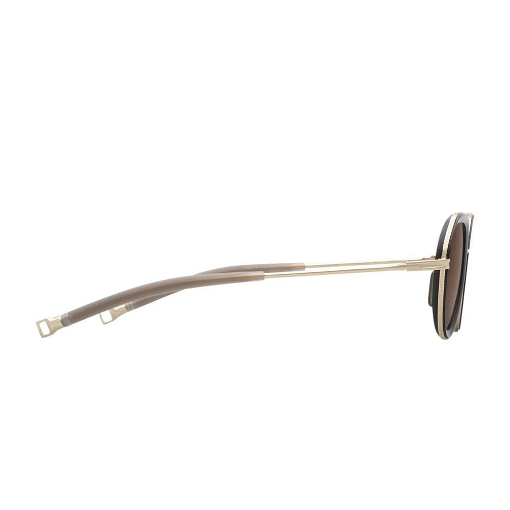 Lsa 432 Polarized Phantos-Shape Gold Titanium Sunglasses