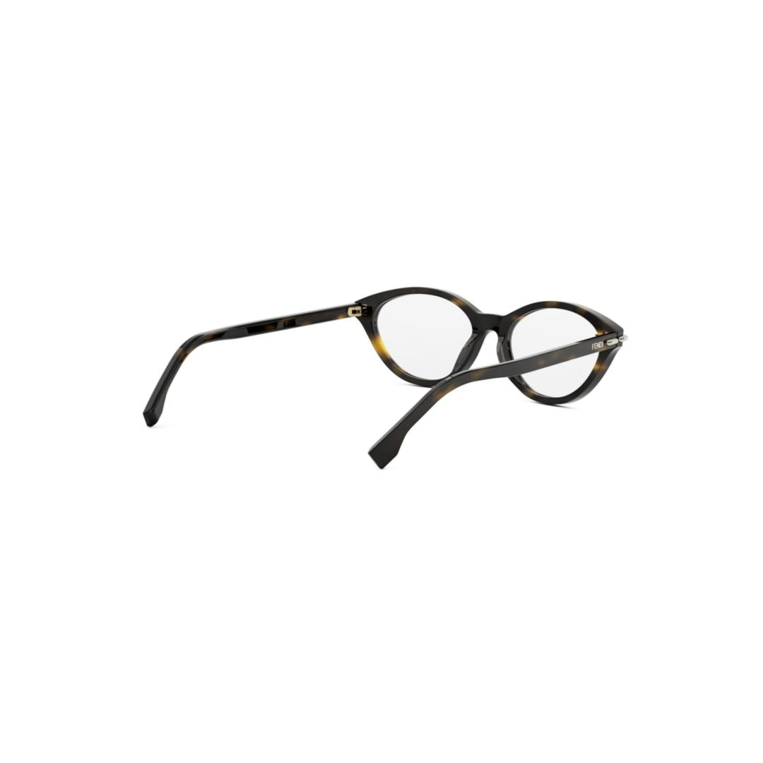 Fe50126i Rounded Tortoiseshell-Patterned Cat-Eye Eyeglasses