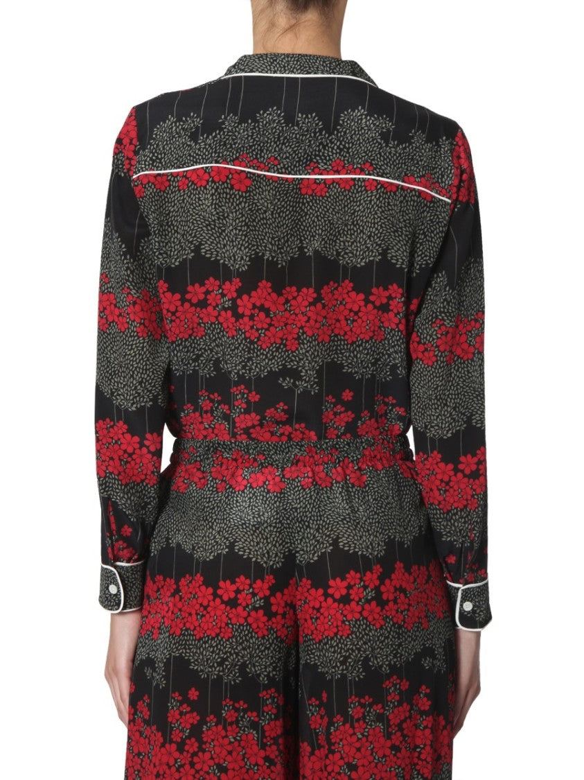 Shirt With Dreaming Peony Print