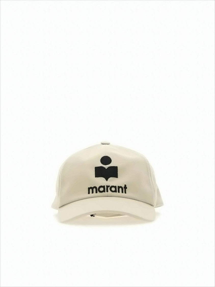 Structured Cotton Cap With Curved Brim
