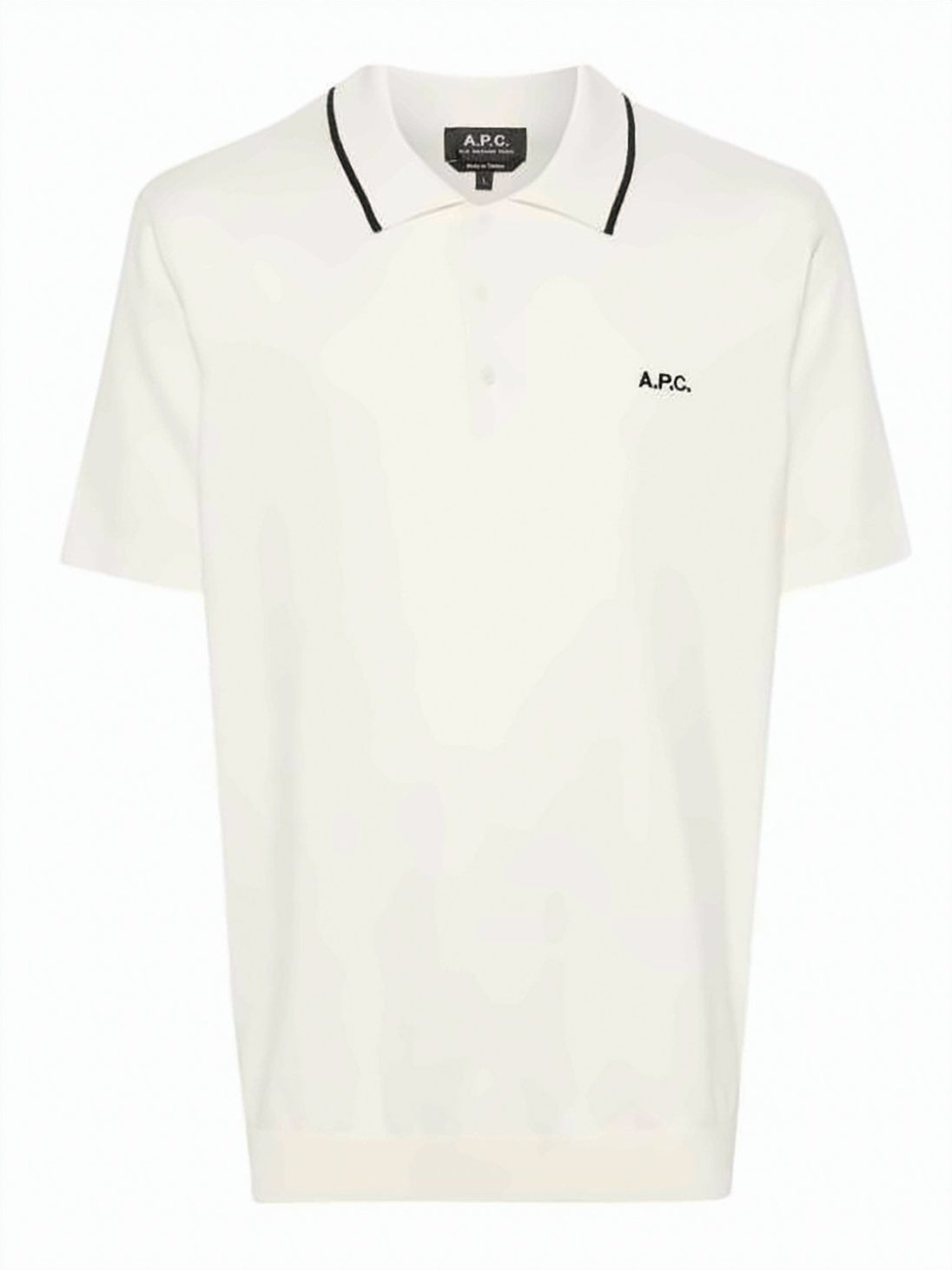 Subtle Contrast Trim Short-Sleeved Polo Shirt