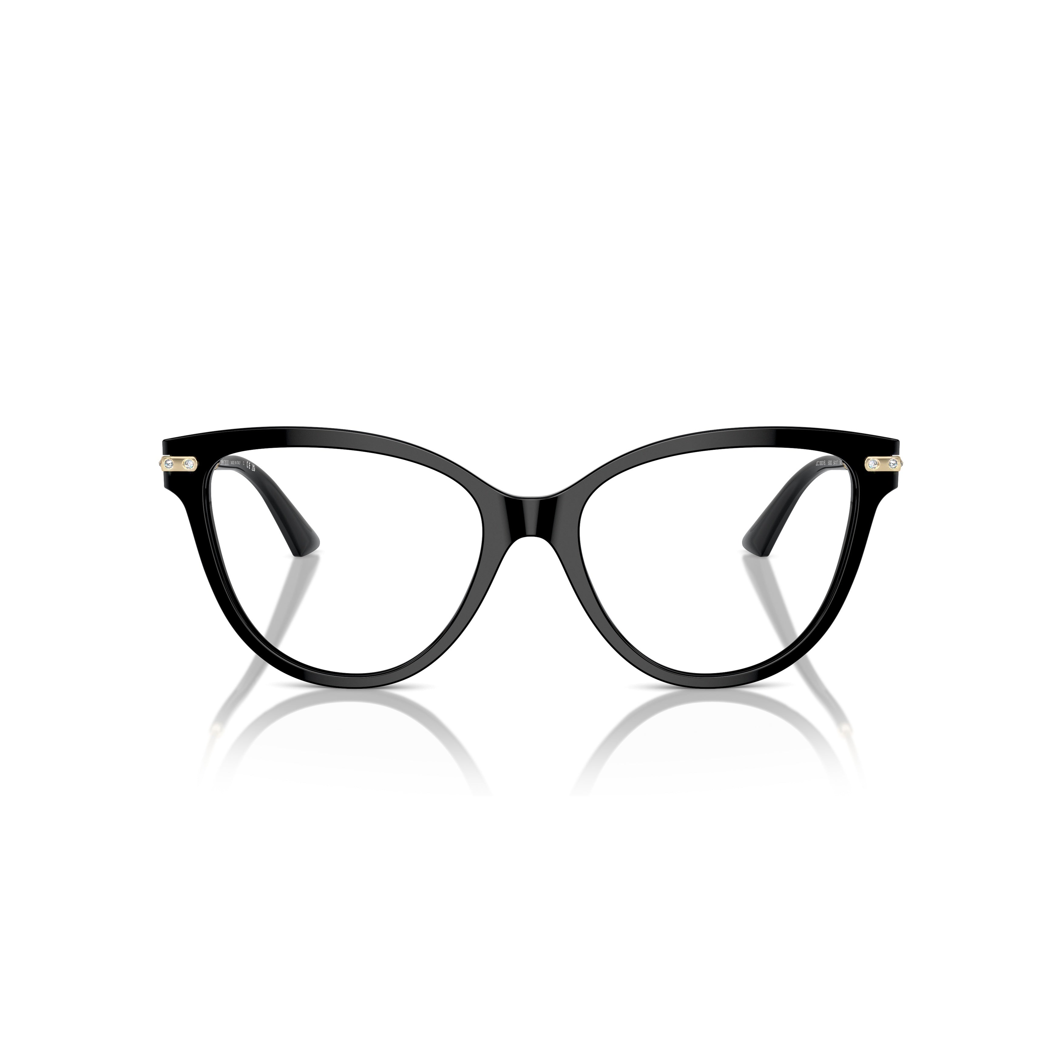 0jc3001b Glossy Black Cat-Eye Eyeglasses