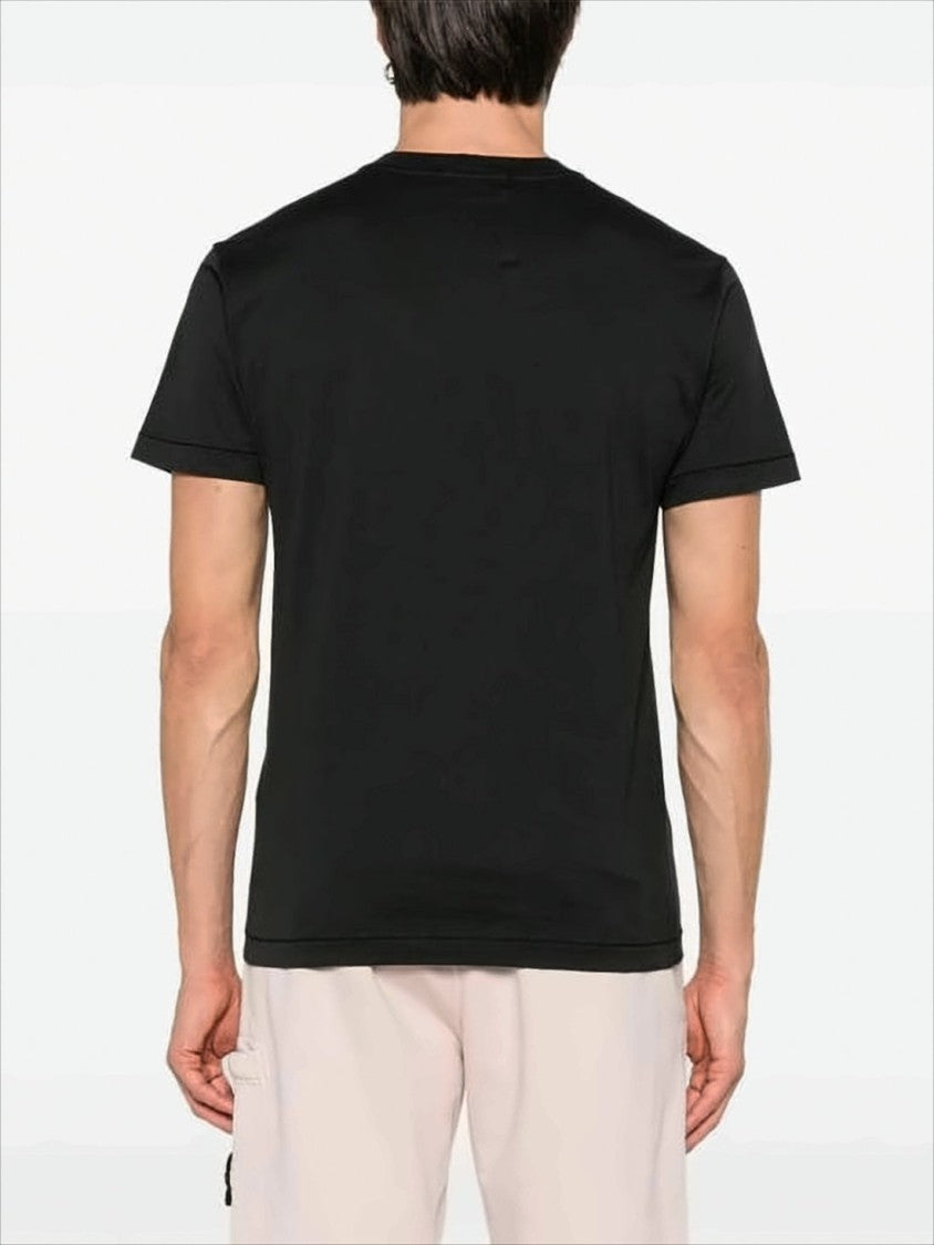 Short-Sleeve Cotton T-Shirt with Minimalist Design