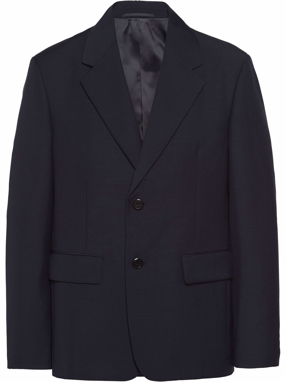 Black Oversized Mohair/Wool Blazer