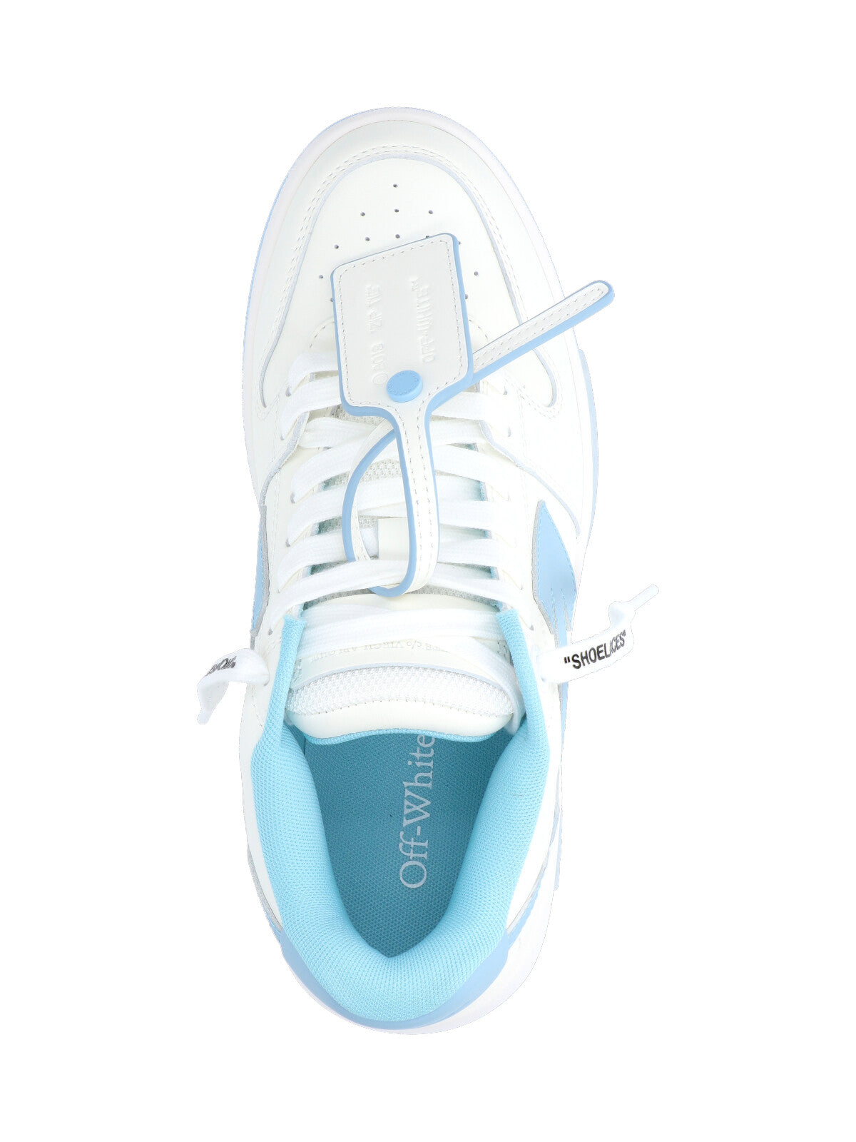 Rounded Toe Low-Top Sneakers With Iconic Details And Blue Accents