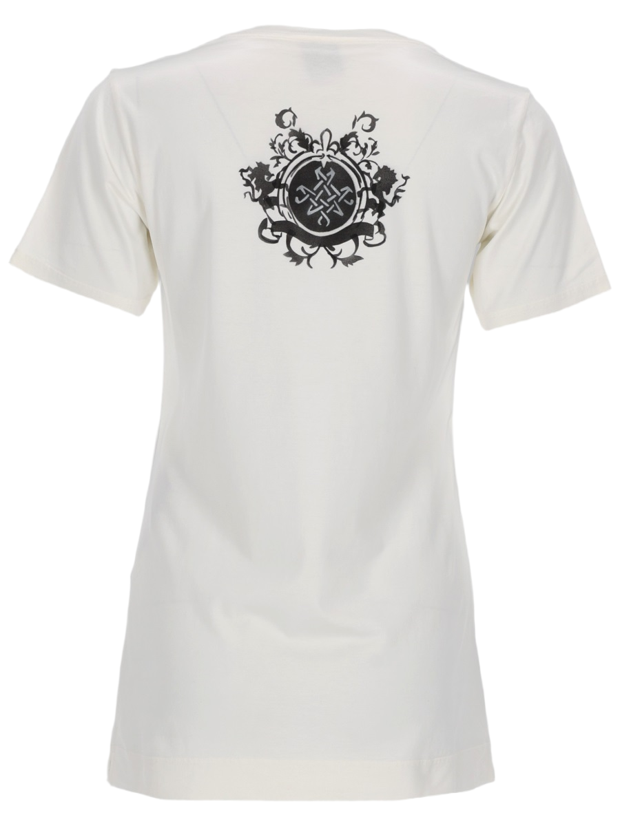 Short-Sleeved T-Shirt with Subtle Graphic Details