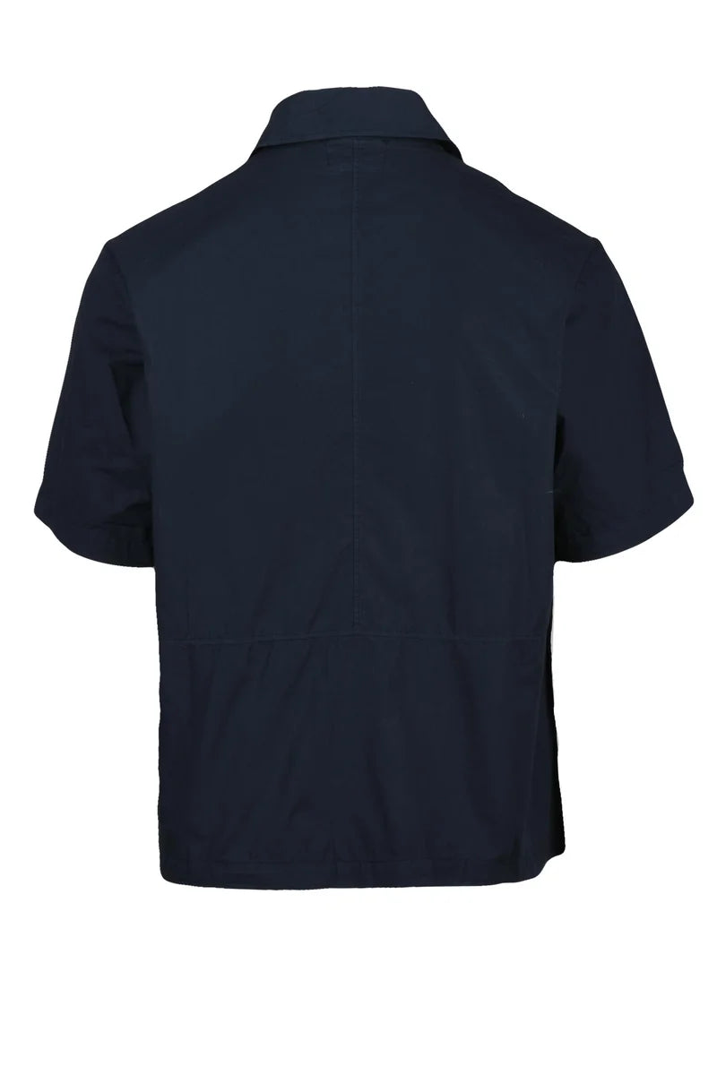 Short-Sleeve Button-Down Shirt with Utility Pockets