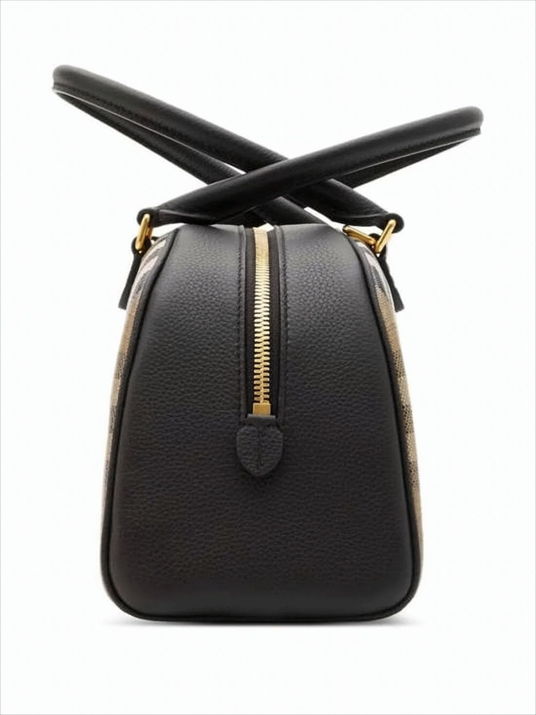 Classic Check Patterned Burberry Bowling Bag