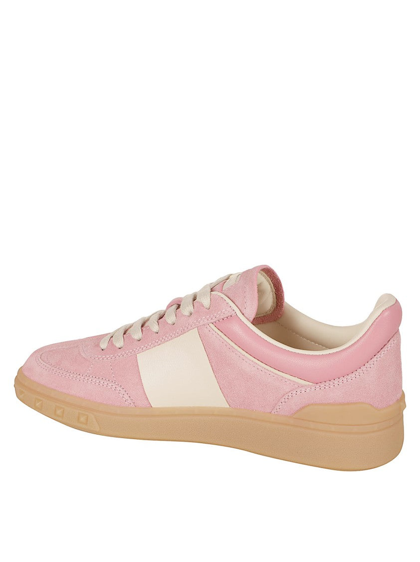 Light Pink Suede Sneakers