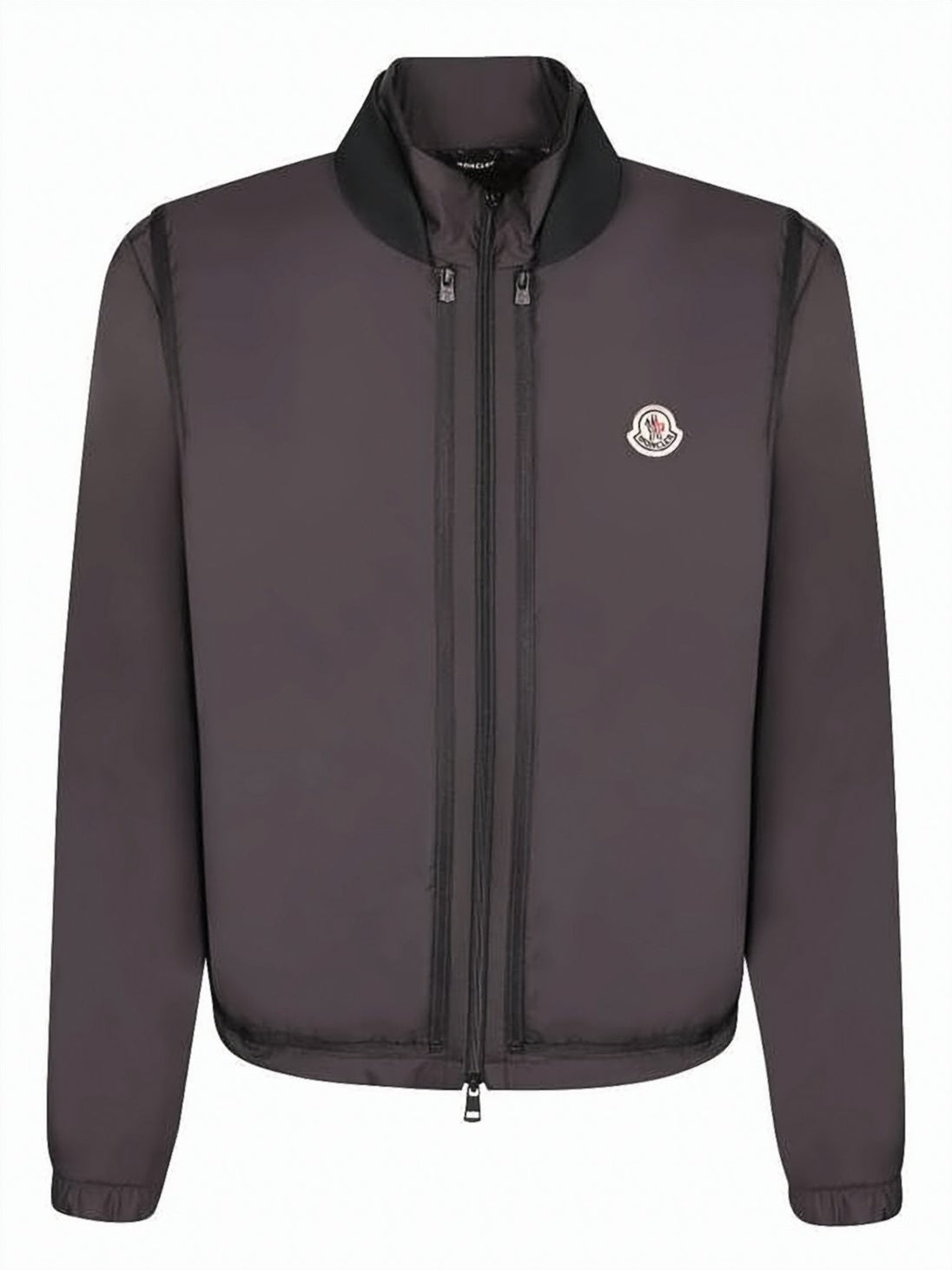 Polyester Casual Jacket with Stand-Up Collar