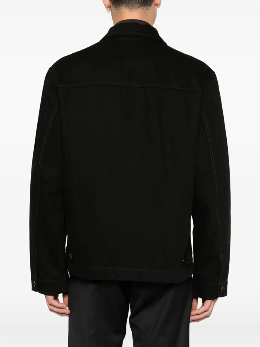 Contemporary Boxy Jacket With Classic Collar